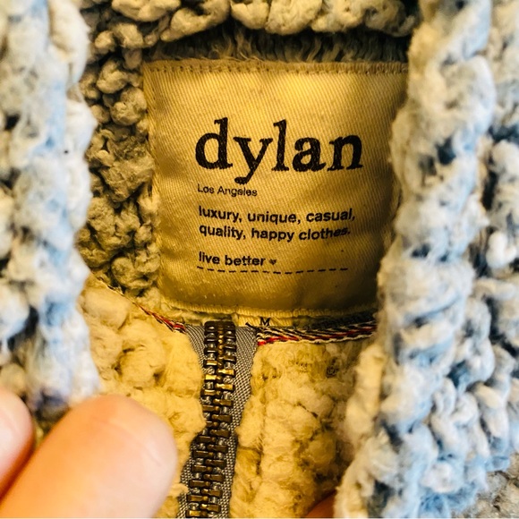 True Grit Aqua Frosty Tipped Pile Pullover 1/4 Zip Super Soft Sherpa Jacket - Picture 6 of 7